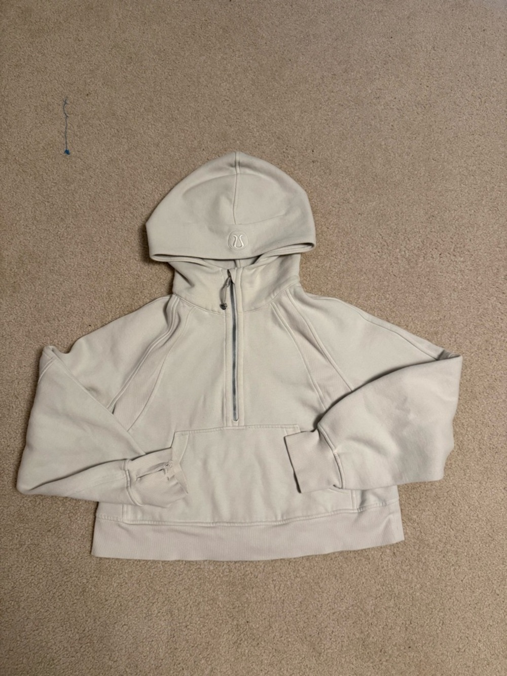 lululemon athletica Cream Half-Zip Hoodie